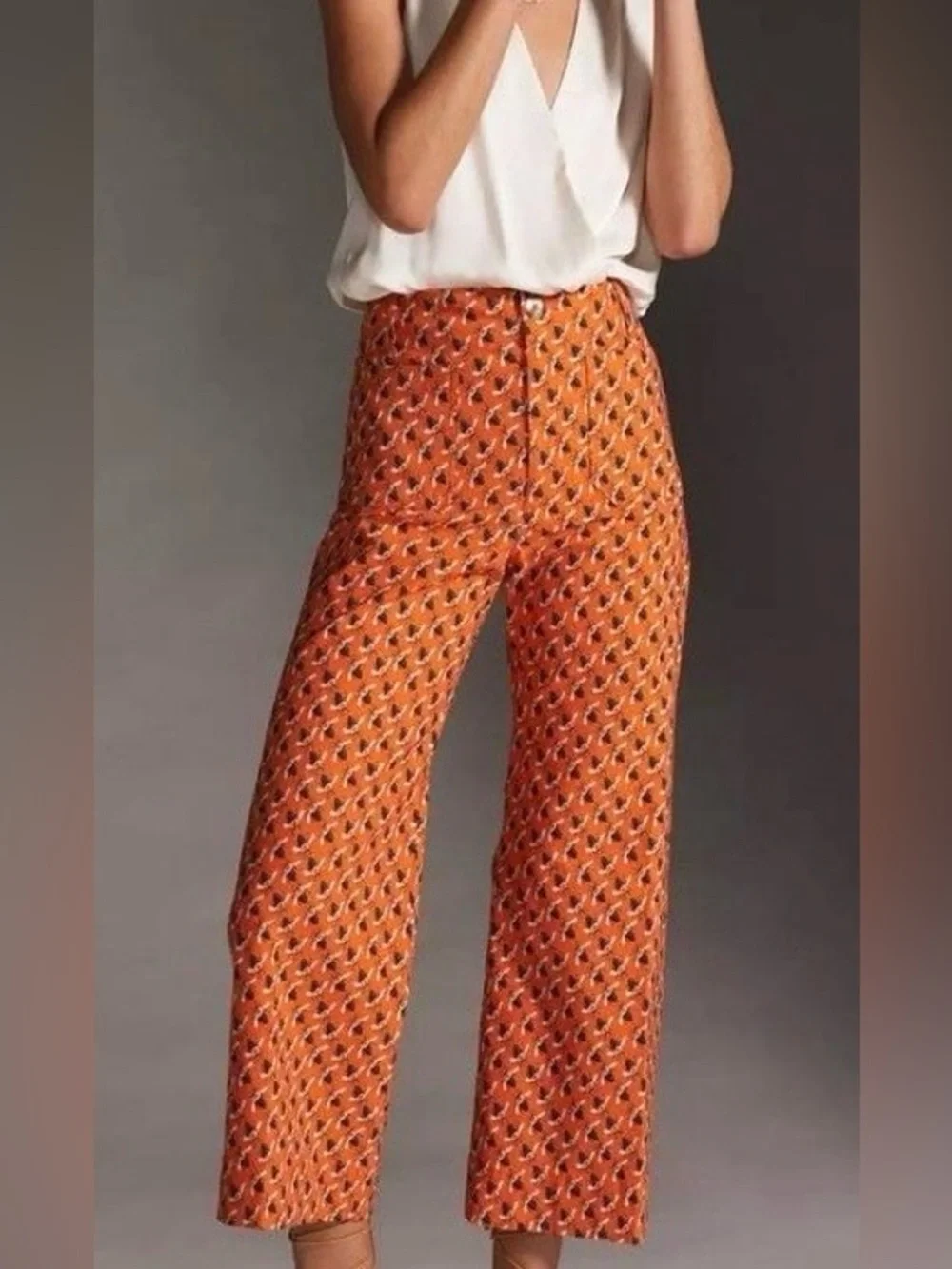 Sarah Gordon x Maeve The Colette Wide Leg Crop Pants